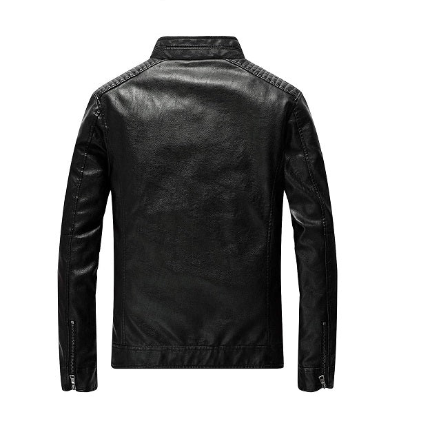 Men's Slim Fit Leather Lightweight Motorcycle Jacket