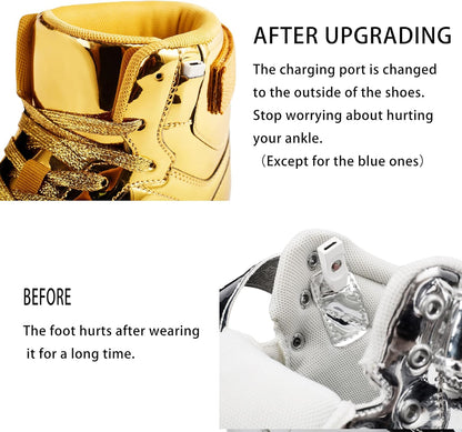 High Top USB Rechargeable Glowing Luminous Shoes