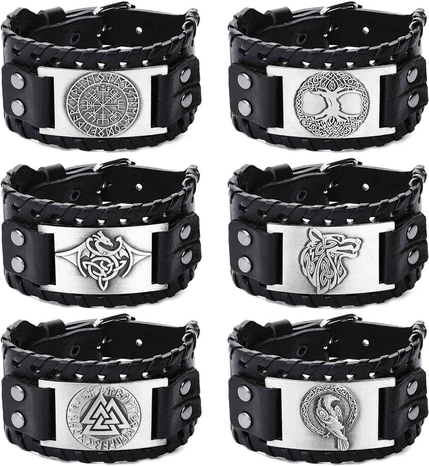 6Pcs Viking Bracelet for Men