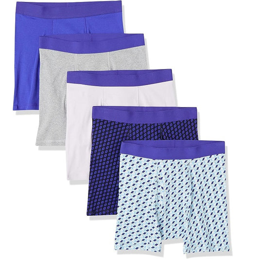 Men's Tag-Free Boxer Briefs, Pack of 5