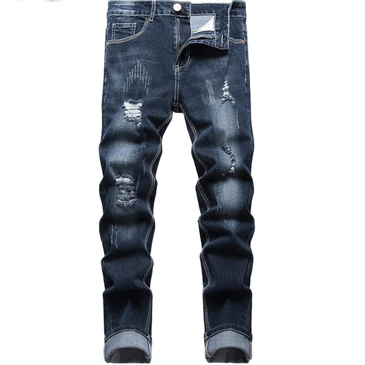 Men's Straight Leg Comfort Flex Waist Casual Jeans