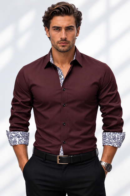 Men's Midnight Society Printed Dress Shirt