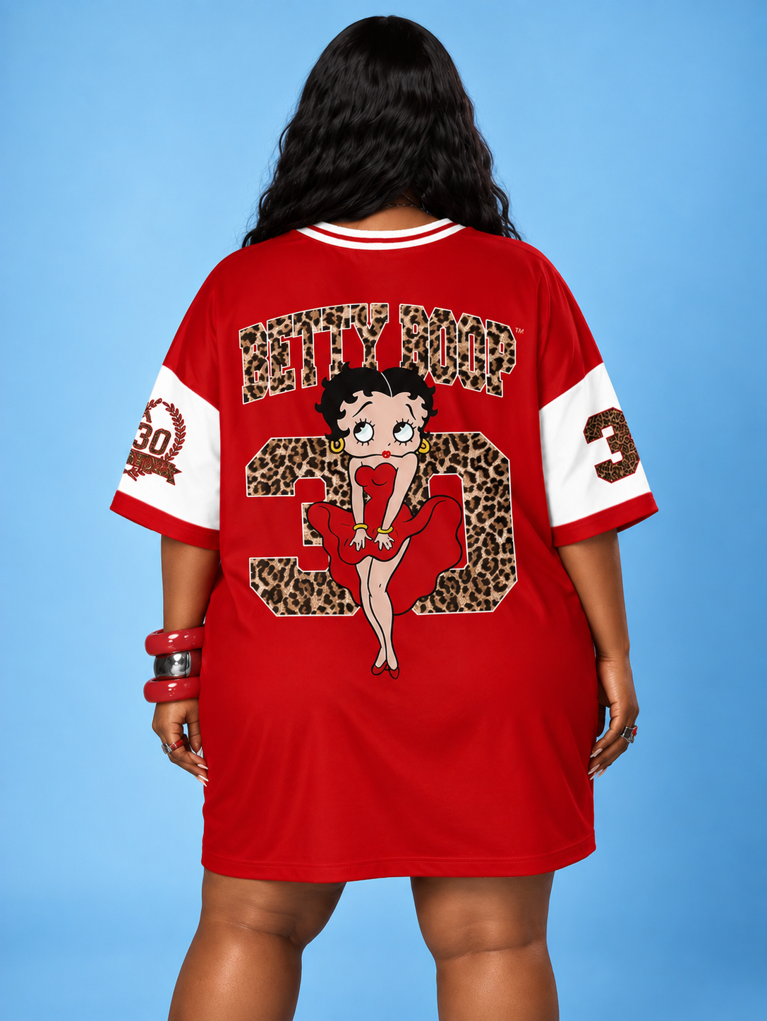 Women's Plus Size Betty Boop Wild Side Shirt Dress
