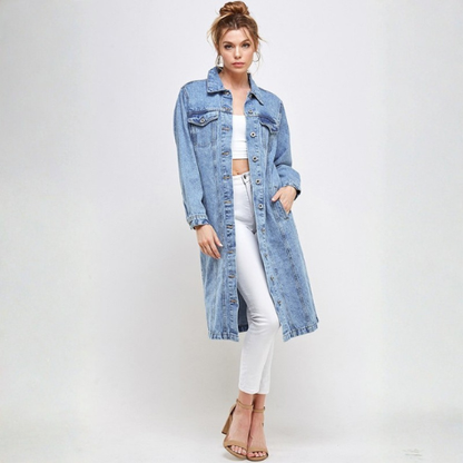 Classic Women's Quarter Length Denim Jacket