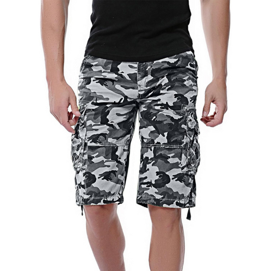 Men's Cotton Camo Cargo Shorts