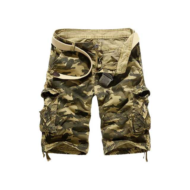 Men's Cotton Camo Cargo Shorts