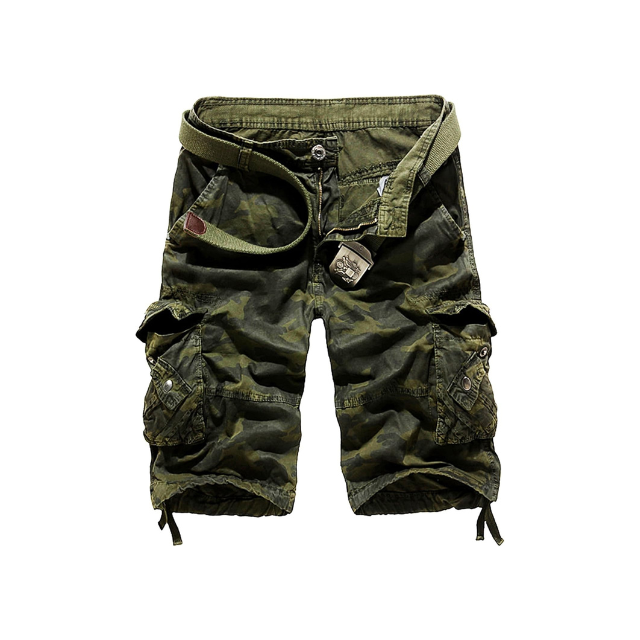 Men's Cotton Camo Cargo Shorts