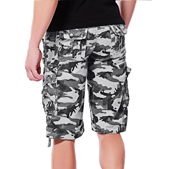Men's Cotton Camo Cargo Shorts