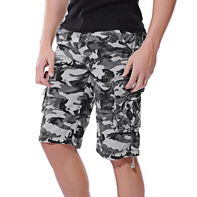 Men's Cotton Camo Cargo Shorts