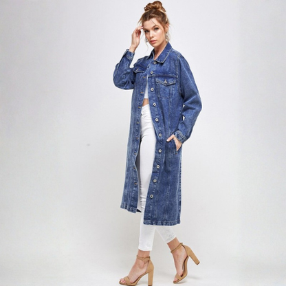 Classic Women's Quarter Length Denim Jacket