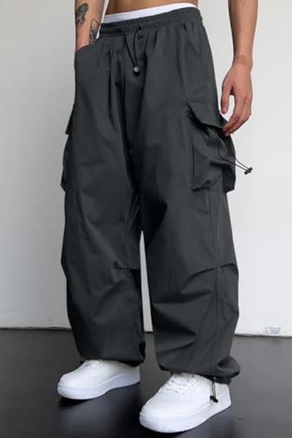 Men's Baggy Cargo Parachute Joggers