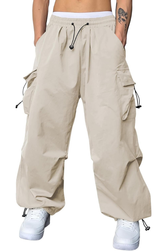 Men's Baggy Cargo Parachute Joggers