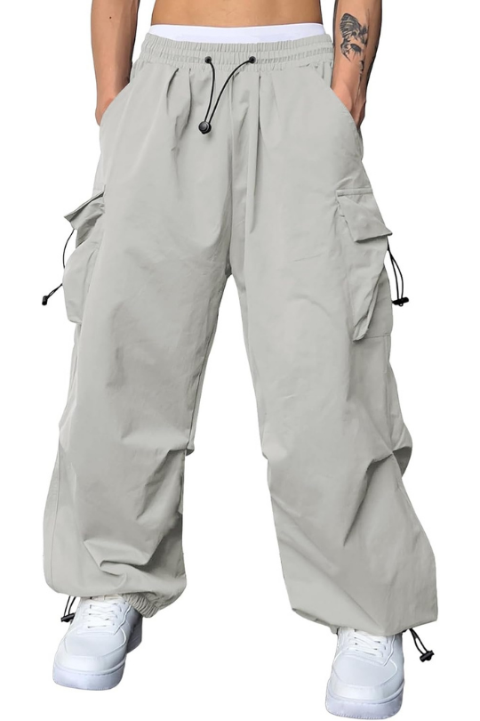 Men's Baggy Cargo Parachute Joggers