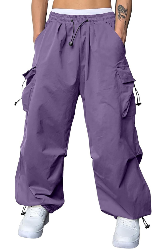 Men's Baggy Cargo Parachute Joggers