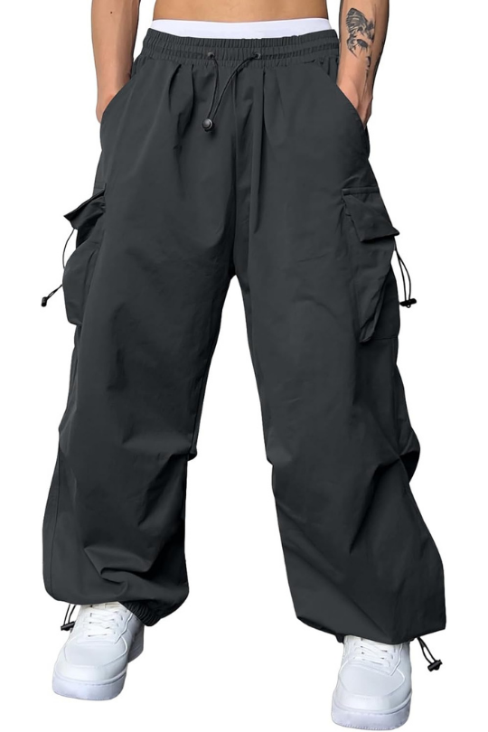 Men's Baggy Cargo Parachute Joggers
