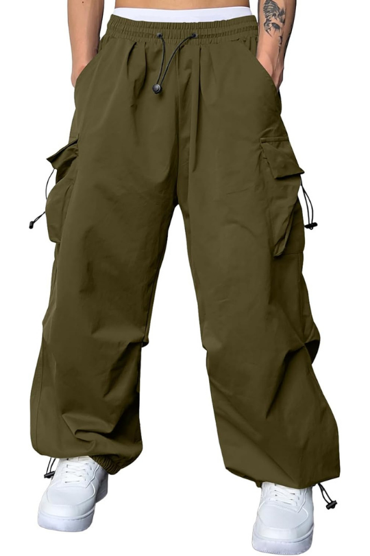 Men's Baggy Cargo Parachute Joggers