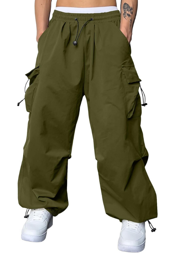 Men's Baggy Cargo Parachute Joggers