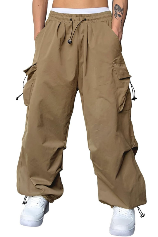 Men's Baggy Cargo Parachute Joggers