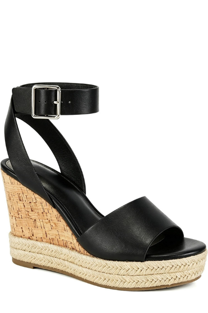 Women's Cork Wedge Espadrille Sandals