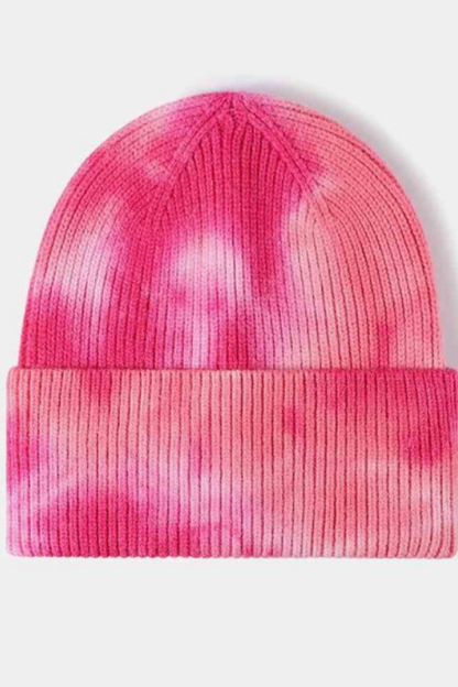 Tie-Dye Multicolor Beanie Hat