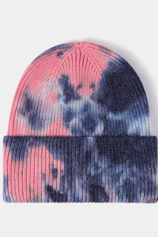 Tie-Dye Multicolor Beanie Hat