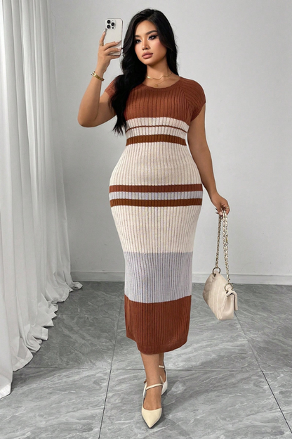 Hourglass Harmony Knit Midi Dress