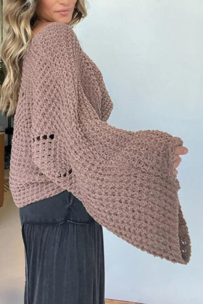 Women's Knitted Oversized Sleeve Sweater