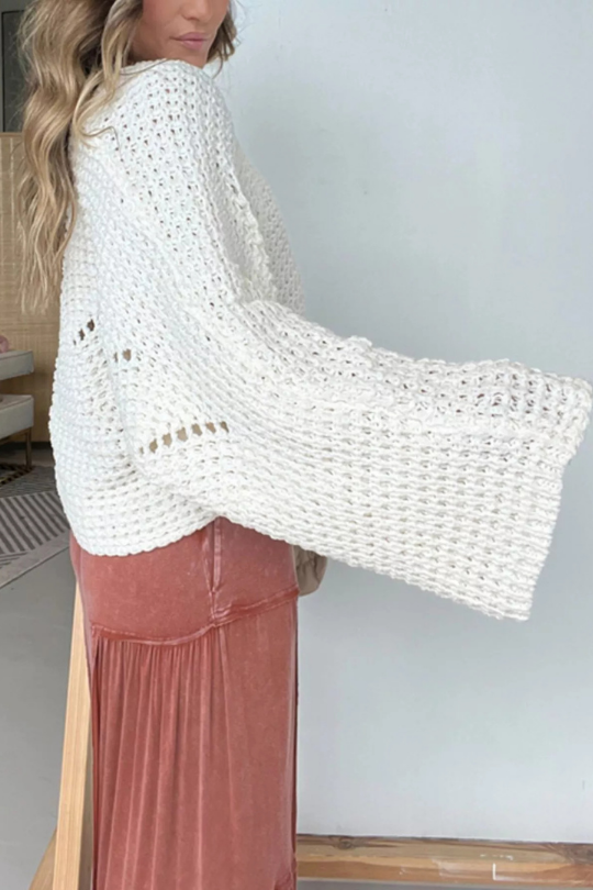 Women's Knitted Oversized Sleeve Sweater