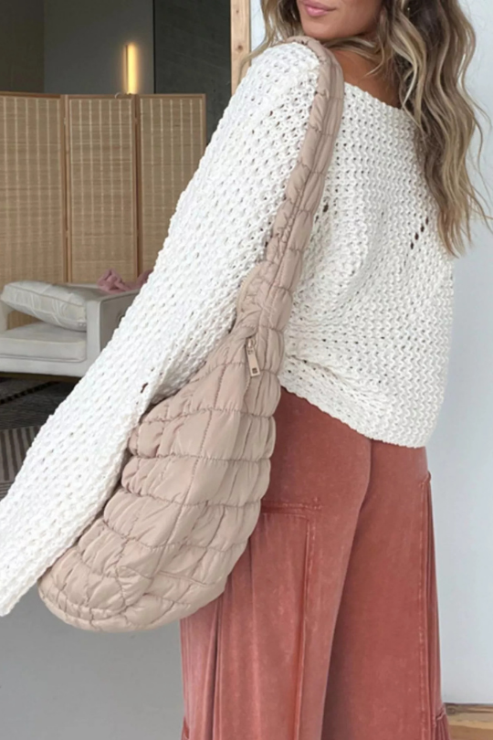 Women's Knitted Oversized Sleeve Sweater