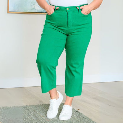 Women's Wide Leg Crop Jeans