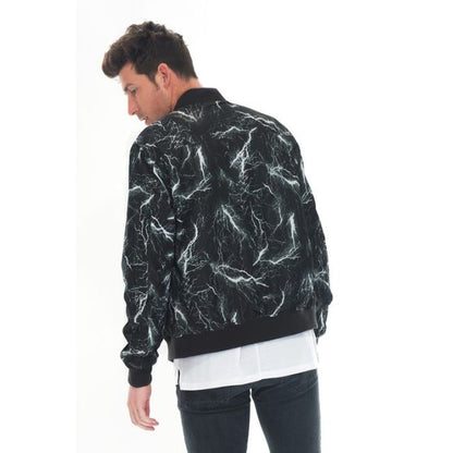 Thunder Lightning Windbreaker Bomber Jacket