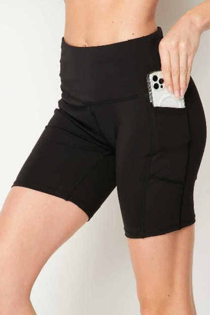 High Waist Stretch Workout Shorts