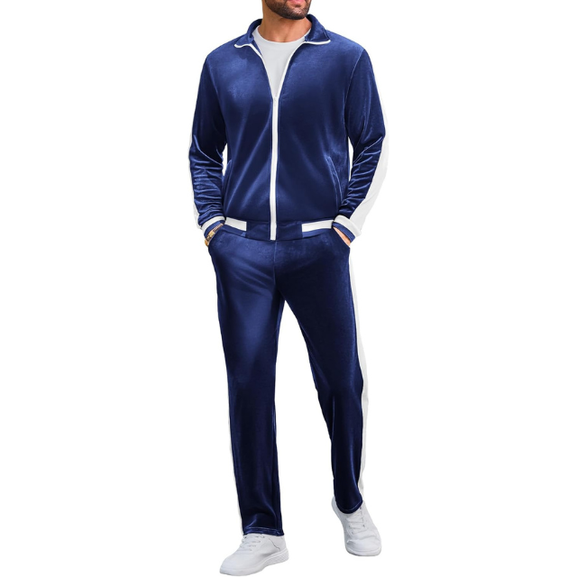 Men's 2 Piece Velour Track Suits
