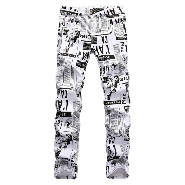 Men's Ripped Comfort News Design Flex Denim Jeans