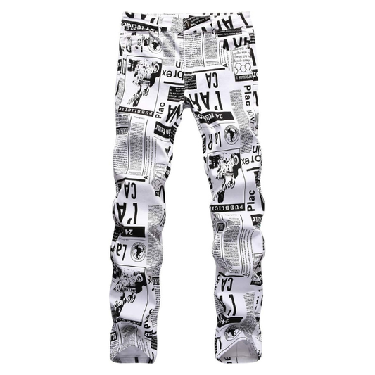 Men's Ripped Comfort News Design Flex Denim Jeans