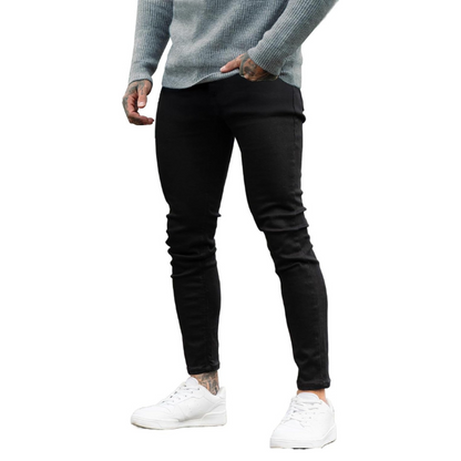 Men's Ripped Slim Fit Skinny Stretch Jeans