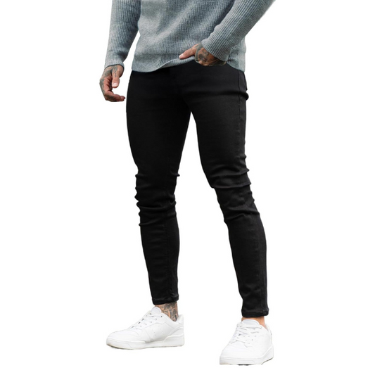 Men's Ripped Slim Fit Skinny Stretch Jeans