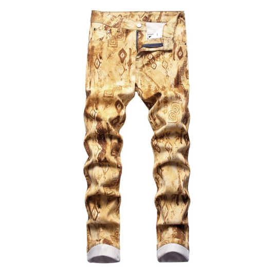 Casual Printed Slim Fit Jeans