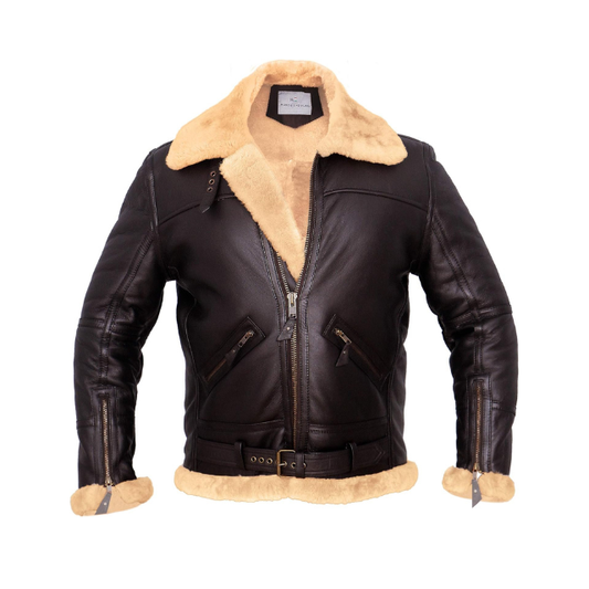Aviator Real Shearling Bomber Jacket