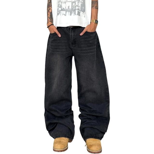 Men's Wide Leg Super Baggy Jeans