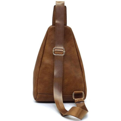 Leather Crossbody Backpack