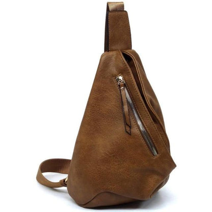 Leather Crossbody Backpack