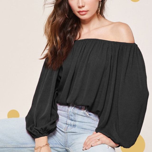 Chic Off-Shoulder Puff Sleeve Blouse