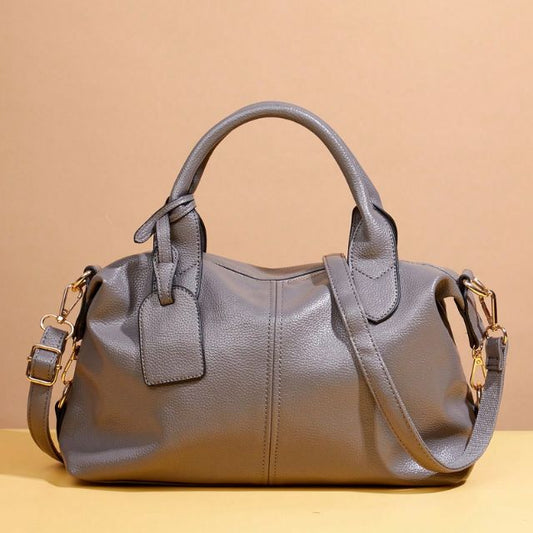 Elegant Large Capacity PU Leather Handbag