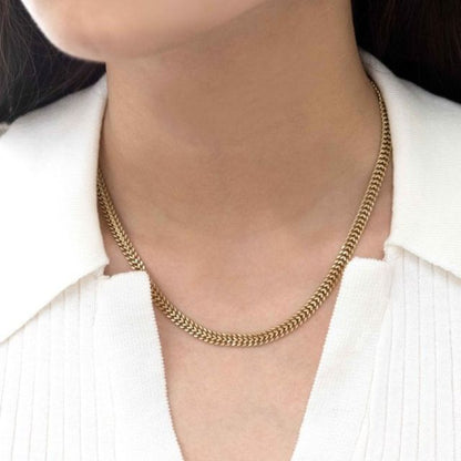 14k Gold Claw Link Chain Necklace