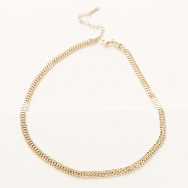 14k Gold Claw Link Chain Necklace