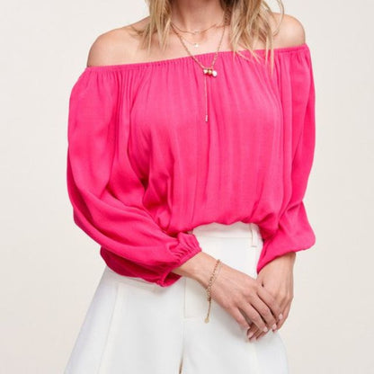 Chic Off-Shoulder Puff Sleeve Blouse