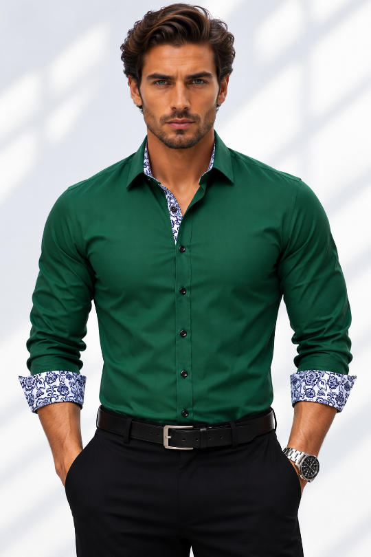 Men's Midnight Society Printed Dress Shirt