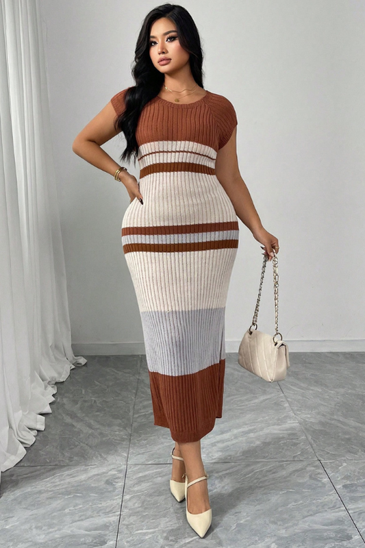 Hourglass Harmony Knit Midi Dress