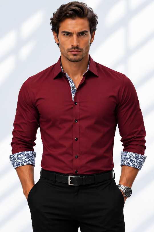 Men's Midnight Society Printed Dress Shirt